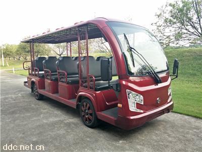  雄韬-14座仿古油电混合动力观光车